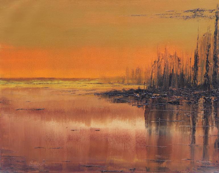 Original Impressionism Landscape Painting by Serguei Borodouline