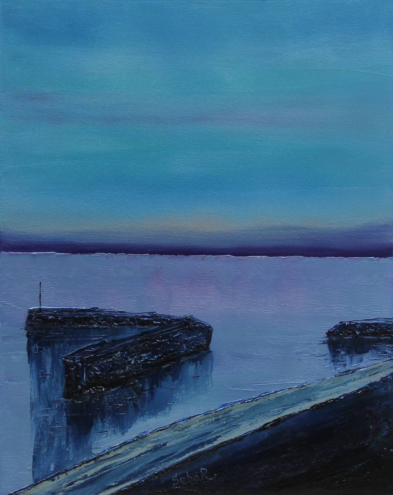 Original Impressionism Landscape Painting by Serguei Borodouline