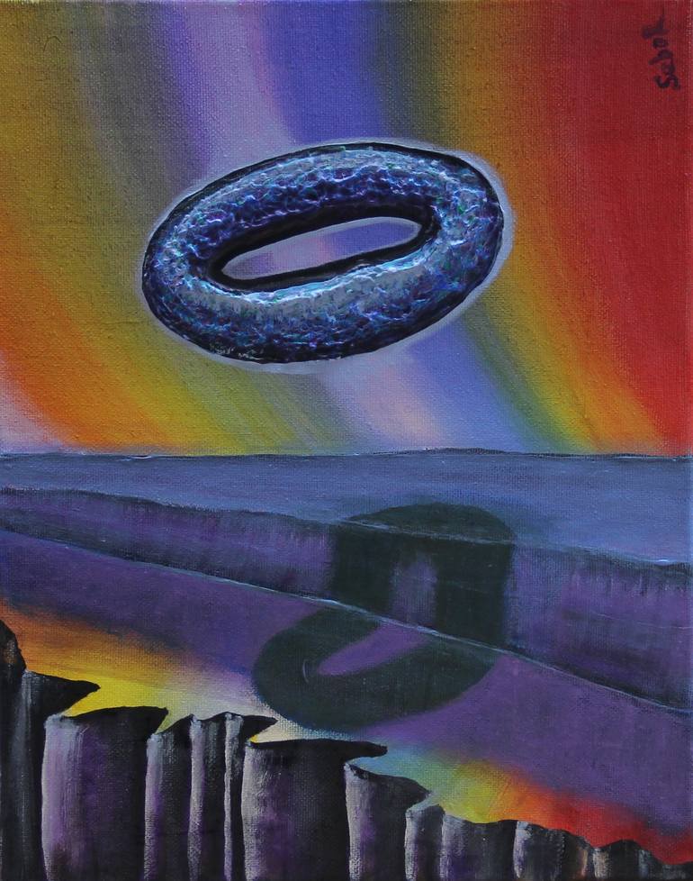 Original Surrealism Abstract Painting by Serguei Borodouline