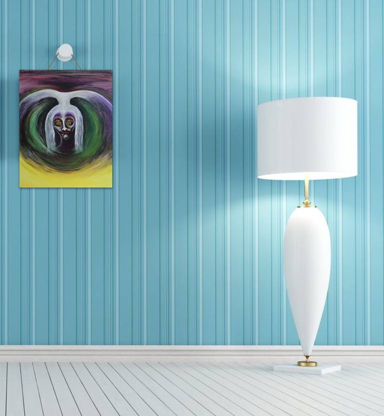 Original Abstract Fantasy Painting by Serguei Borodouline