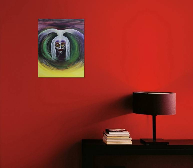 Original Abstract Fantasy Painting by Serguei Borodouline
