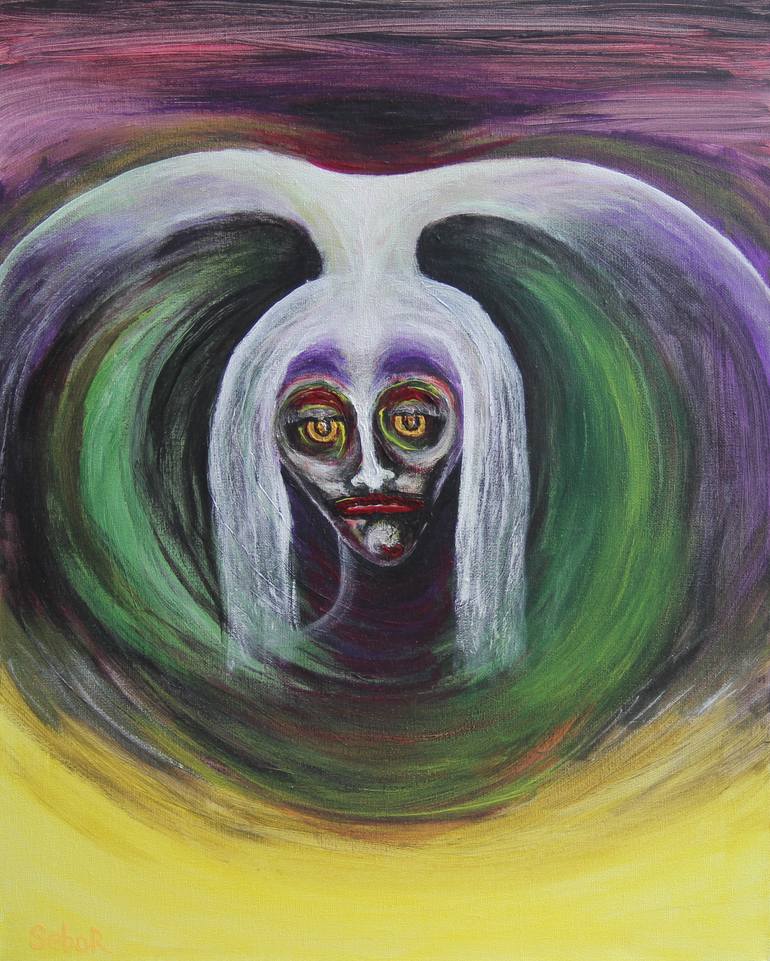 Original Abstract Fantasy Painting by Serguei Borodouline