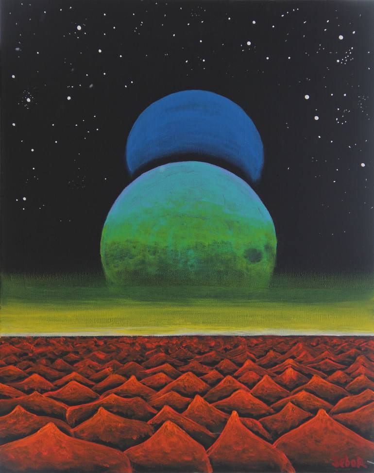 Print of Conceptual Fantasy Paintings by Serguei Borodouline