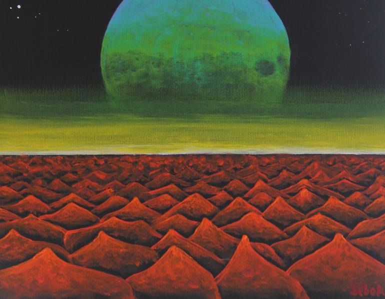 Original Conceptual Fantasy Painting by Serguei Borodouline