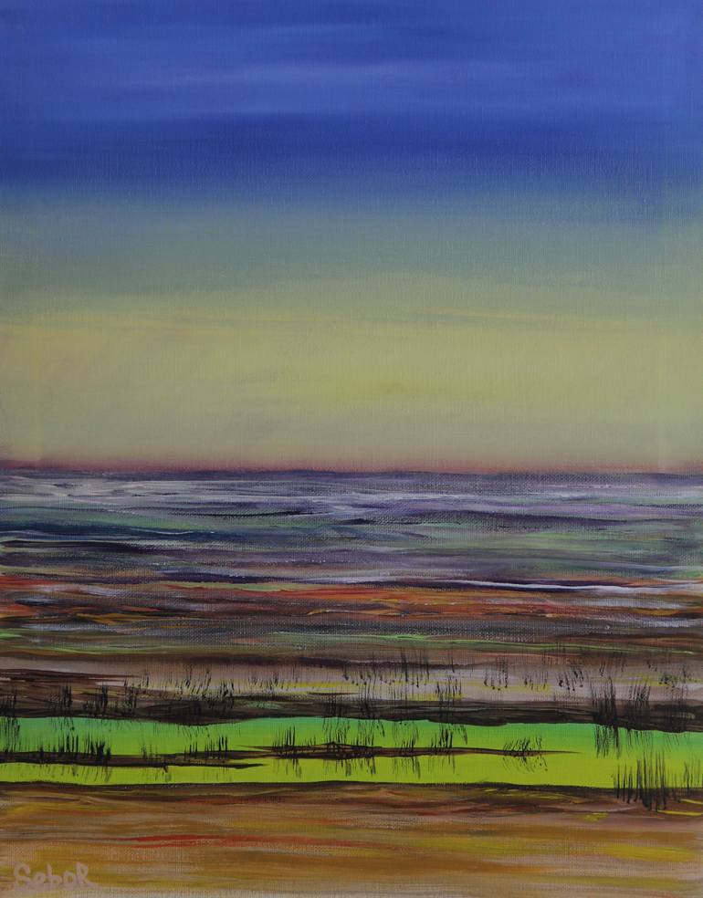 Original Surrealism Abstract Painting by Serguei Borodouline