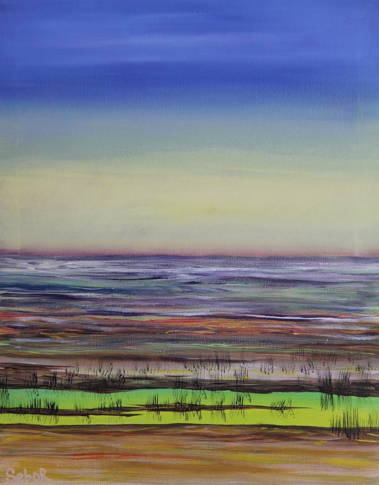 Original Surrealism Abstract Painting by Serguei Borodouline