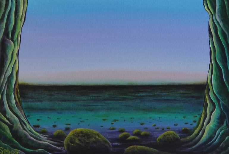 Original Impressionism Landscape Painting by Serguei Borodouline