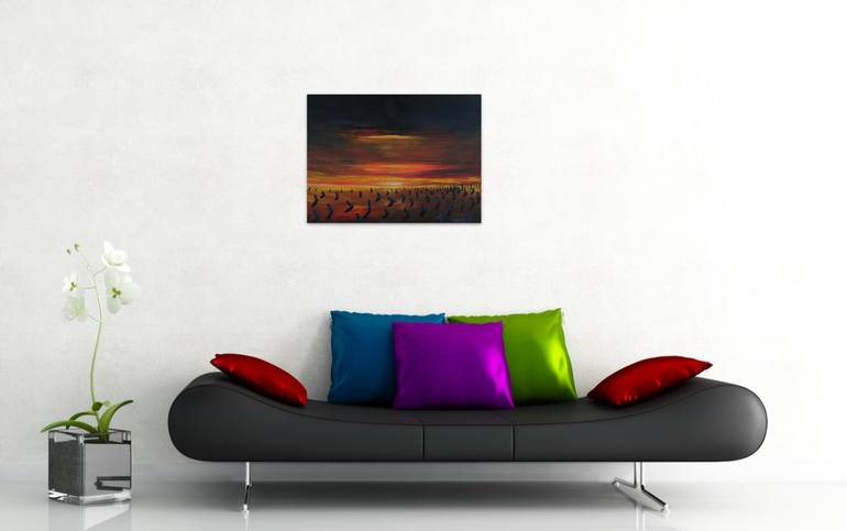 Original Abstract Expressionism Abstract Painting by Serguei Borodouline