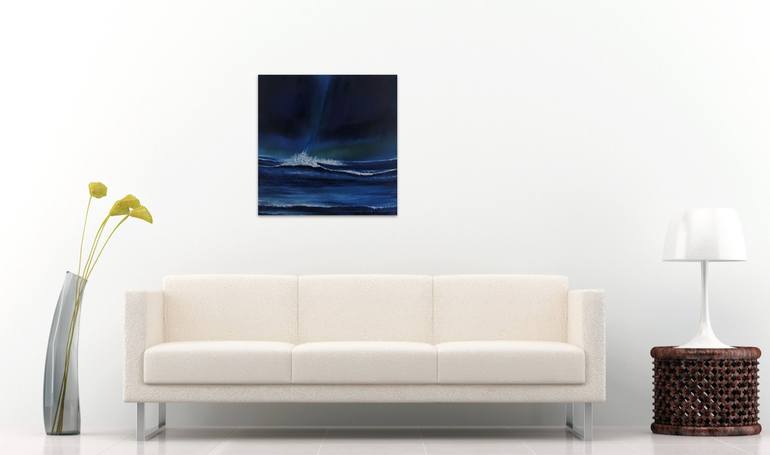 Original Abstract Seascape Painting by Serguei Borodouline