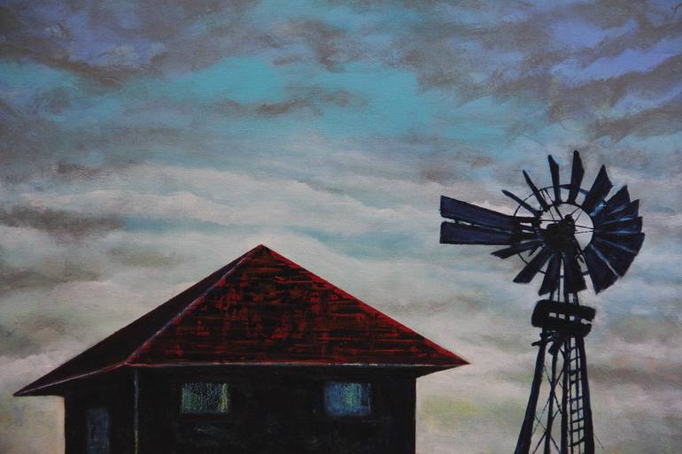 Original Impressionism Rural life Painting by Serguei Borodouline