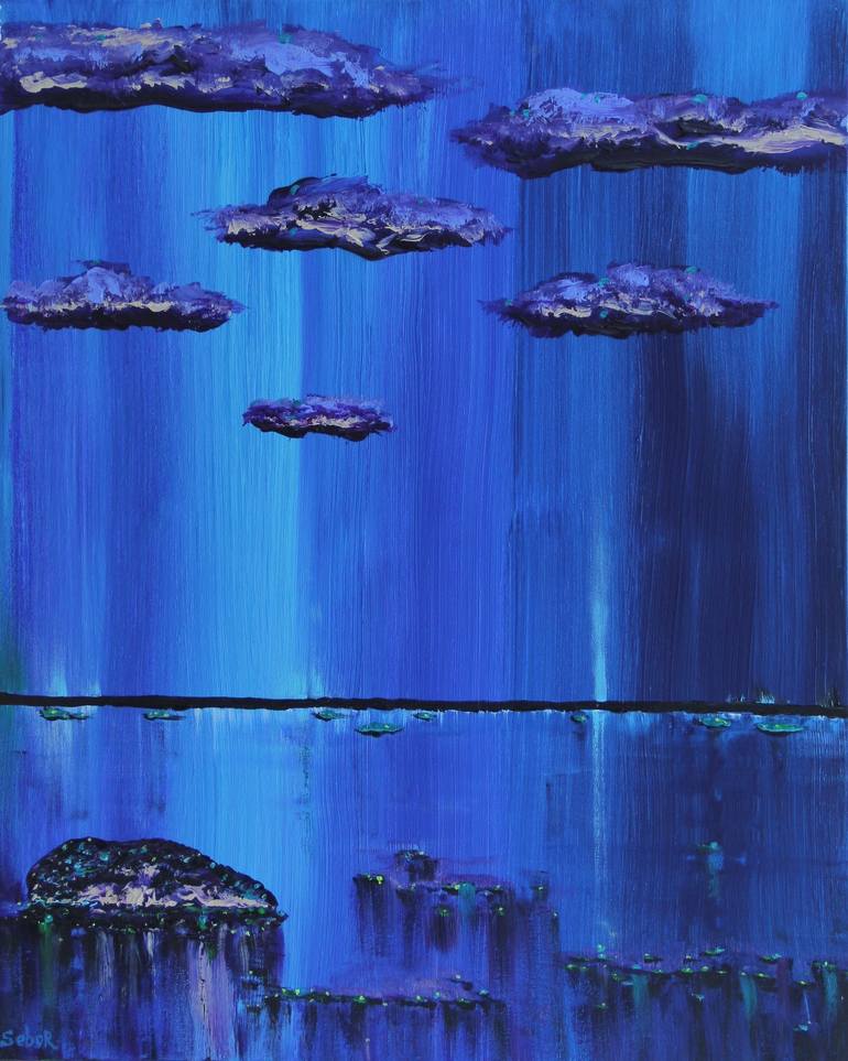 Original Surrealism Abstract Painting by Serguei Borodouline