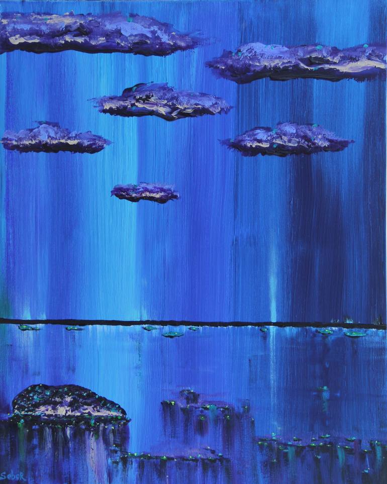 Original Surrealism Abstract Painting by Serguei Borodouline