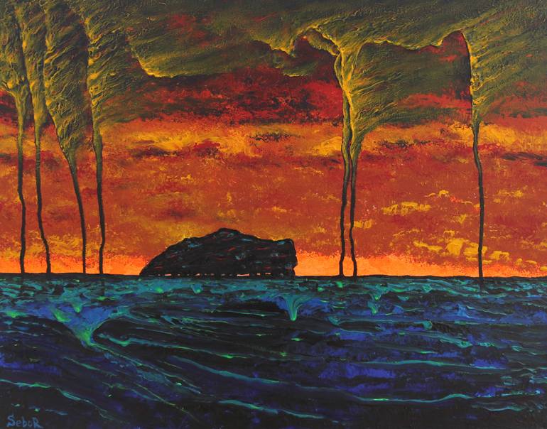 Original Surrealism Fantasy Painting by Serguei Borodouline