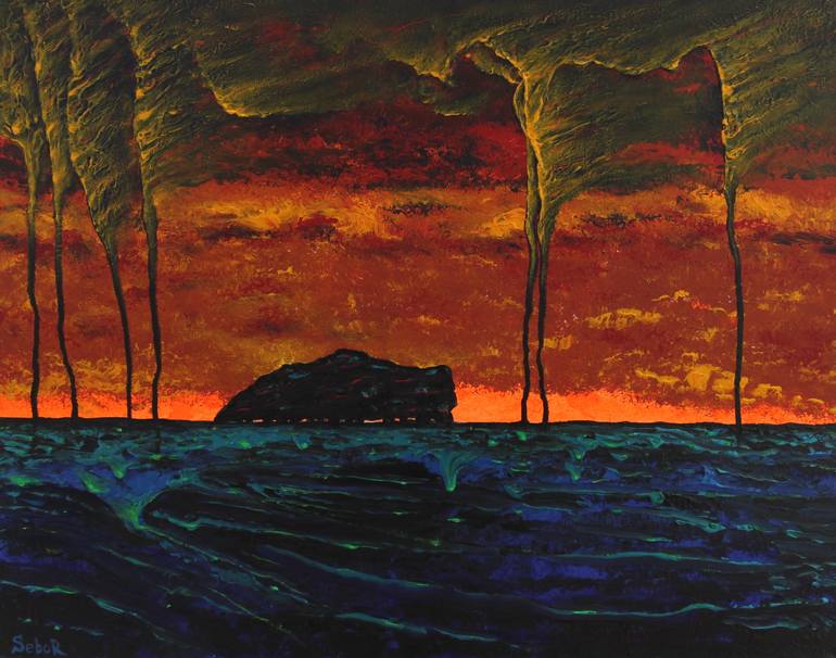 Original Surrealism Fantasy Painting by Serguei Borodouline