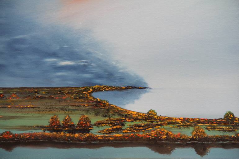 Original Abstract Landscape Painting by Serguei Borodouline