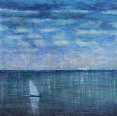 Print of Impressionism Sailboat Paintings by Serguei Borodouline