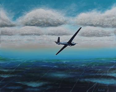 Print of Impressionism Airplane Paintings by Serguei Borodouline