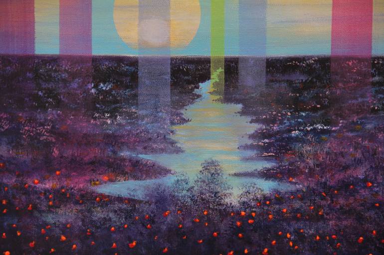 Original Surrealism Landscape Painting by Serguei Borodouline