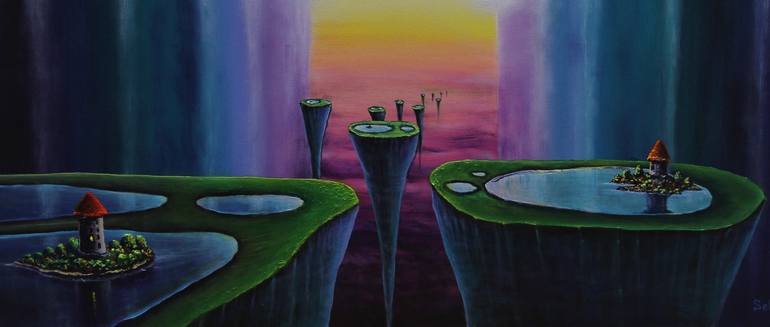 Original Surrealism Abstract Painting by Serguei Borodouline