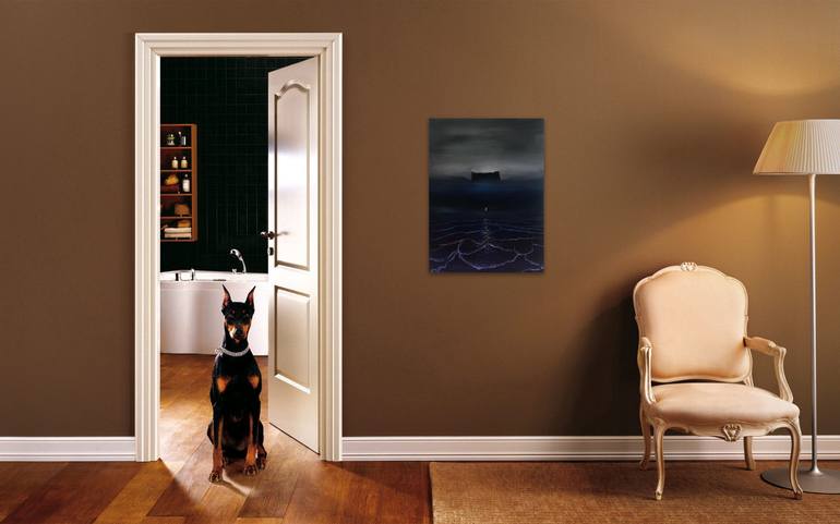 Original Surrealism Abstract Painting by Serguei Borodouline