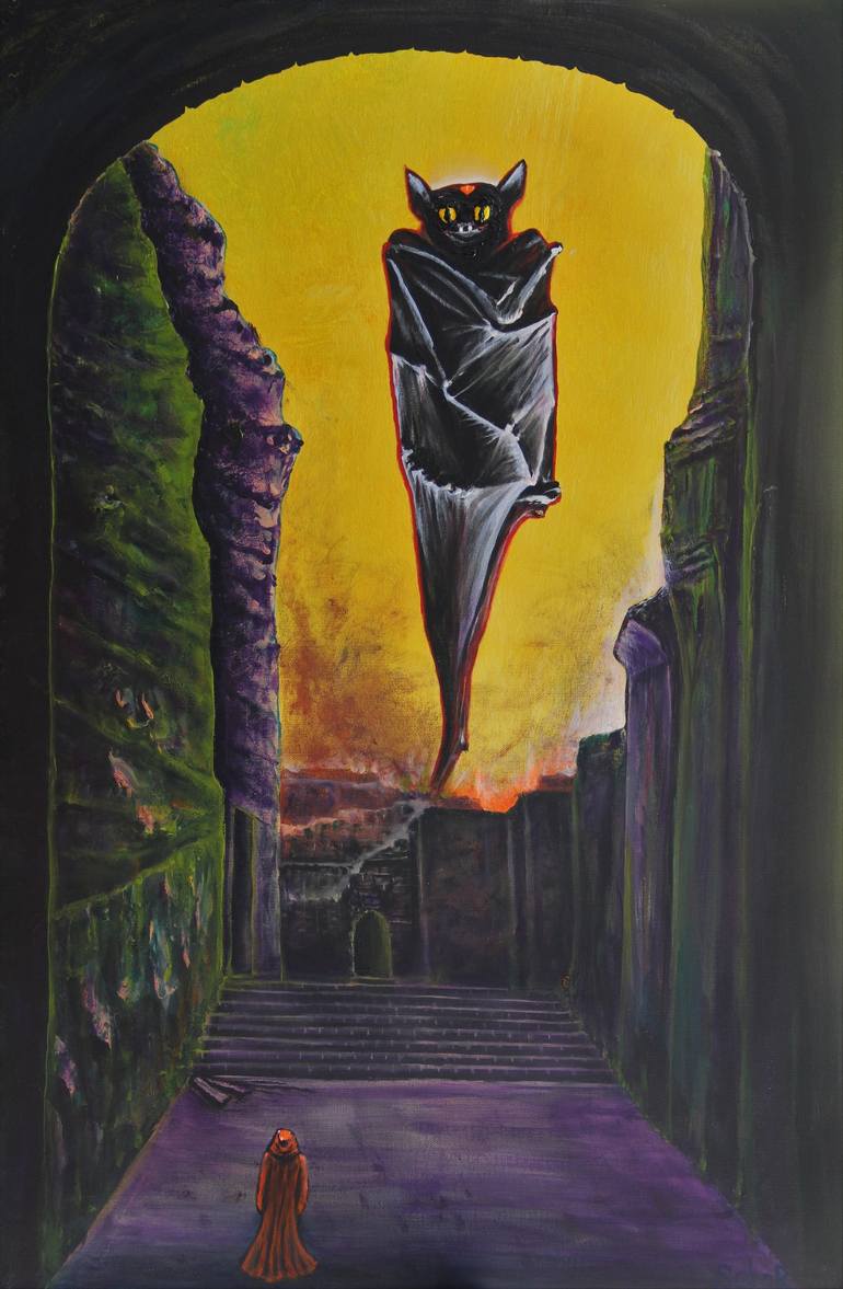 Original Surrealism Fantasy Painting by Serguei Borodouline