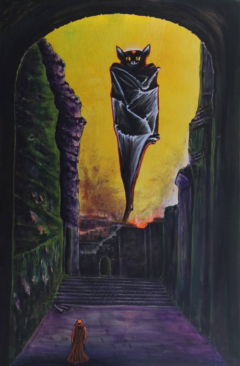 Original Surrealism Fantasy Painting by Serguei Borodouline