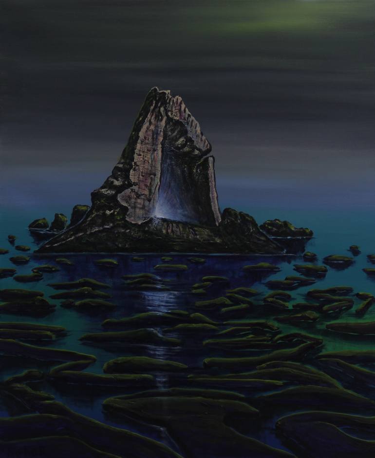Original Surrealism Fantasy Painting by Serguei Borodouline