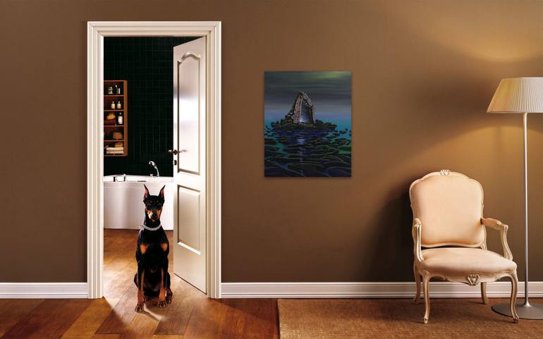 Original Surrealism Fantasy Painting by Serguei Borodouline