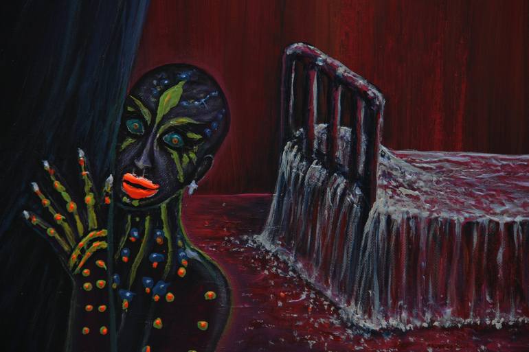 Original Surrealism Women Painting by Serguei Borodouline