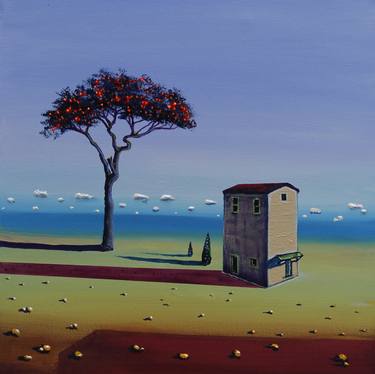 Original Surrealism Landscape Paintings by Serguei Borodouline
