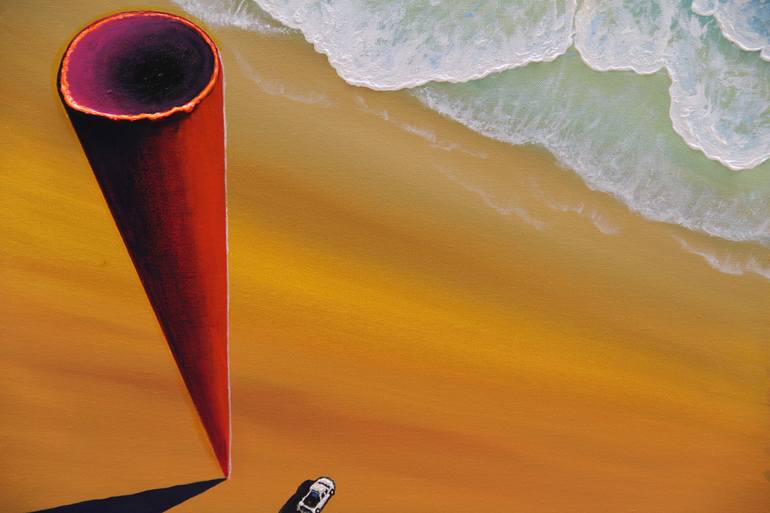 Original Surrealism Abstract Painting by Serguei Borodouline