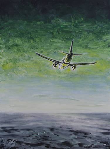 Print of Impressionism Airplane Paintings by Serguei Borodouline