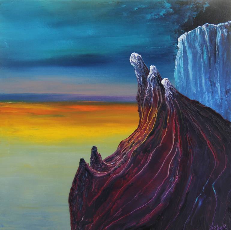 Original Surrealism Fantasy Painting by Serguei Borodouline