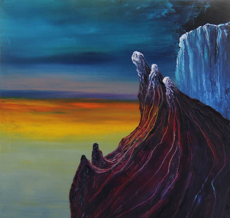 Original Surrealism Fantasy Painting by Serguei Borodouline