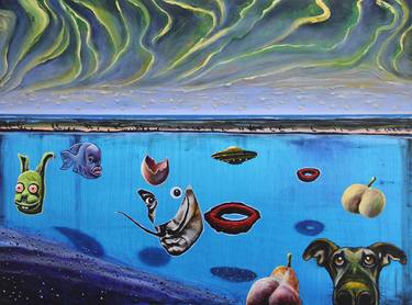 Original Surrealism Abstract Paintings by Serguei Borodouline