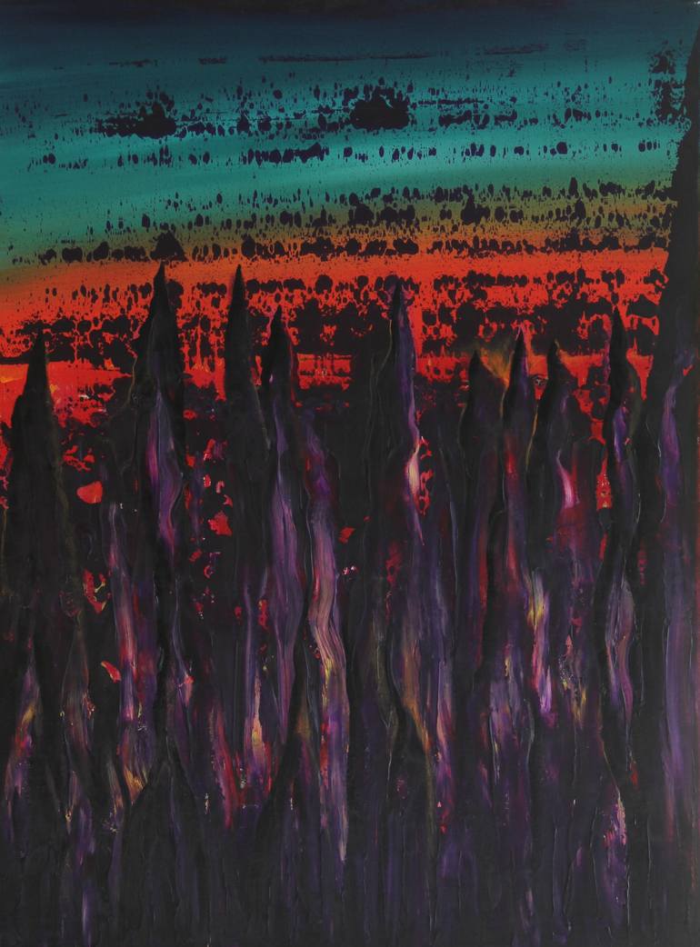 Original Surrealism Abstract Painting by Serguei Borodouline