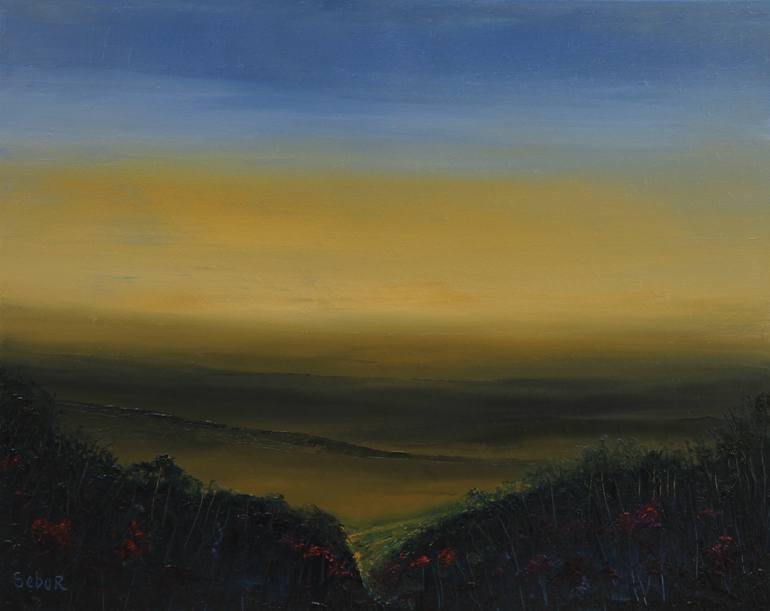 Original Impressionism Landscape Painting by Serguei Borodouline