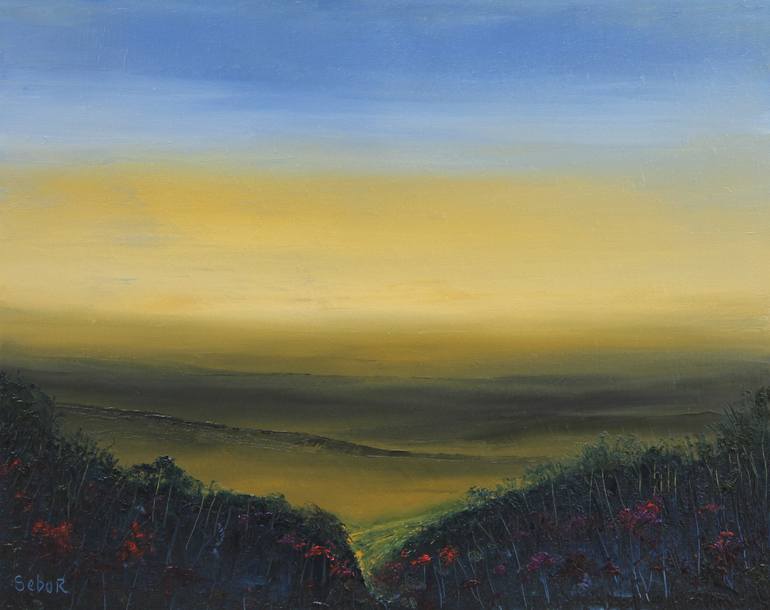 Original Impressionism Landscape Painting by Serguei Borodouline