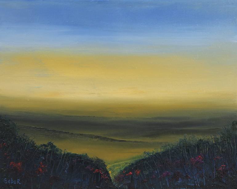 Original Impressionism Landscape Painting by Serguei Borodouline