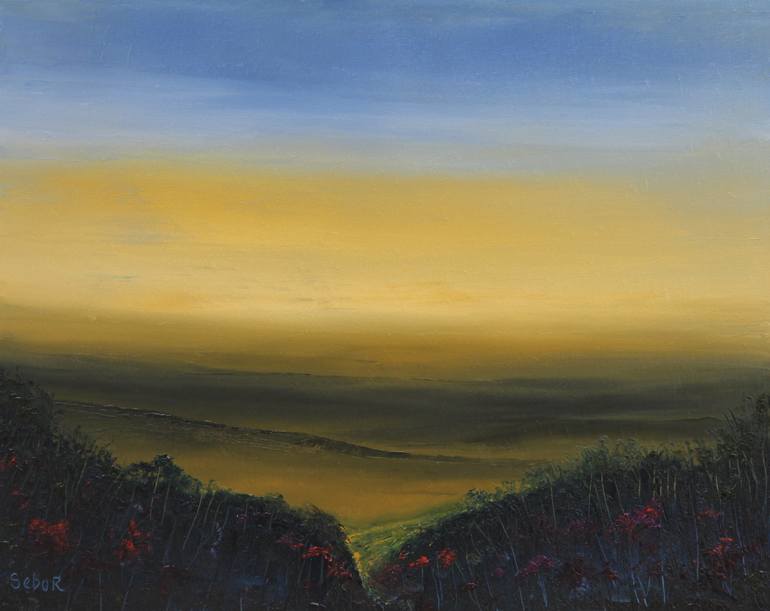 Original Impressionism Landscape Painting by Serguei Borodouline