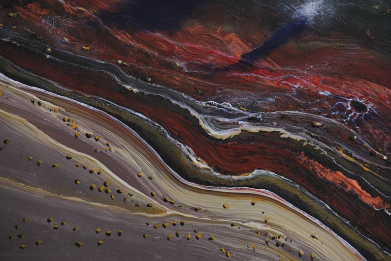 Original Surrealism Landscape Painting by Serguei Borodouline
