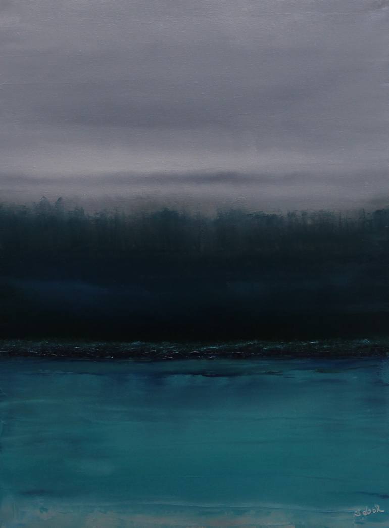 Original Abstract Landscape Painting by Serguei Borodouline