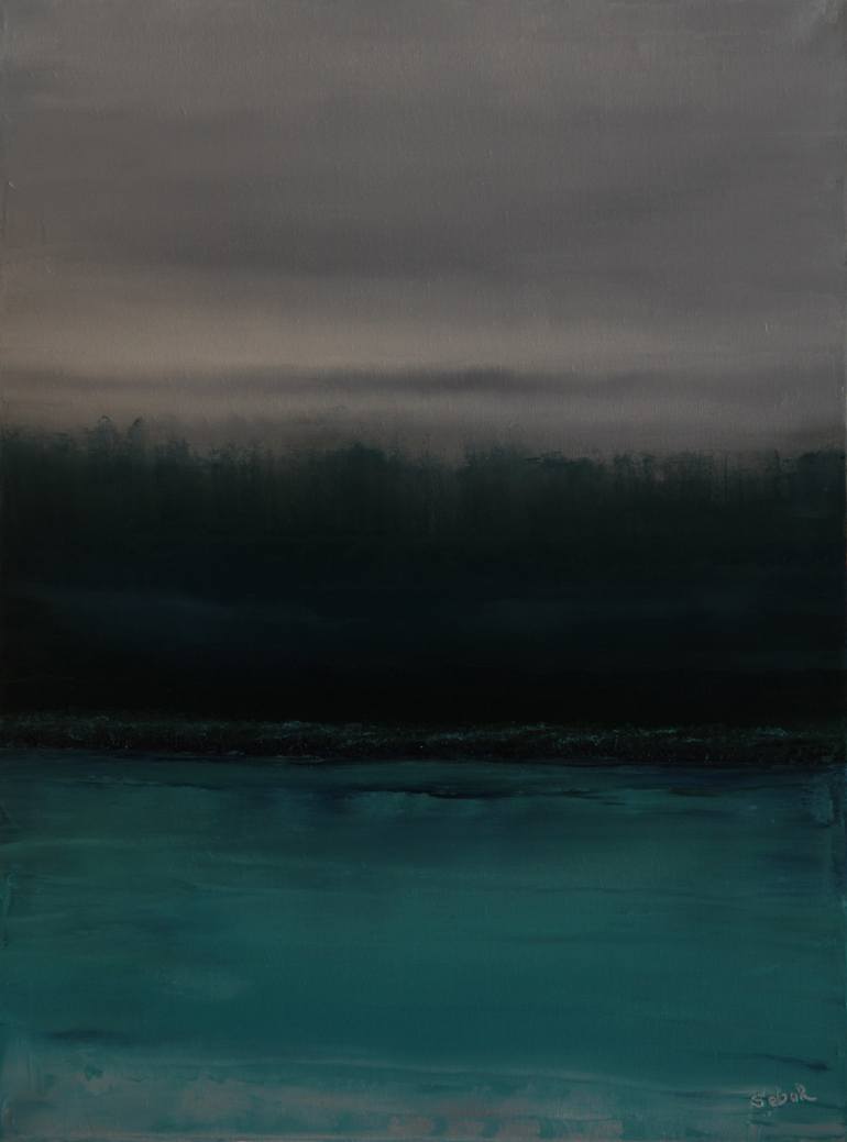 Original Abstract Landscape Painting by Serguei Borodouline