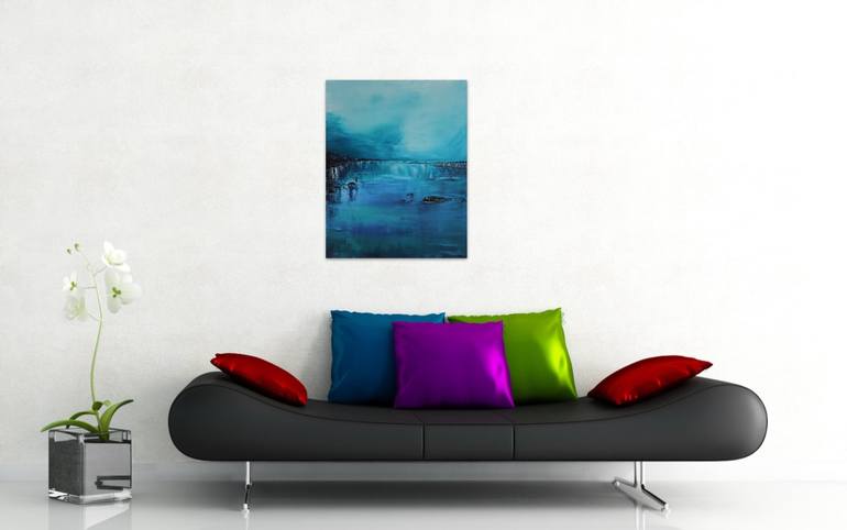 Original Abstract Landscape Painting by Serguei Borodouline