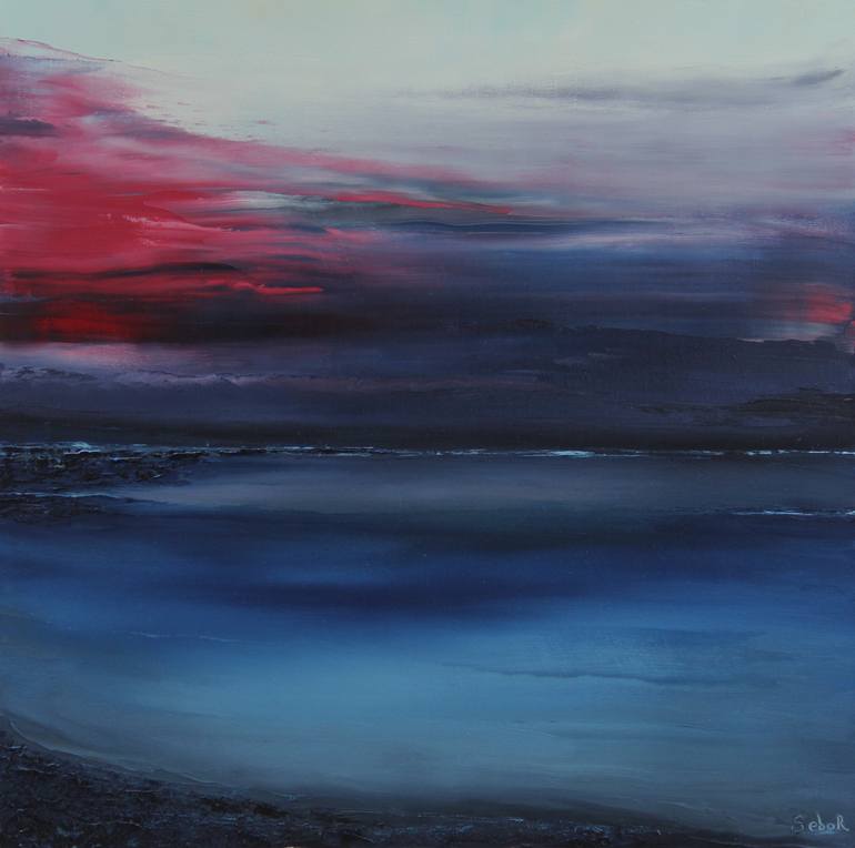 Original Abstract Landscape Painting by Serguei Borodouline