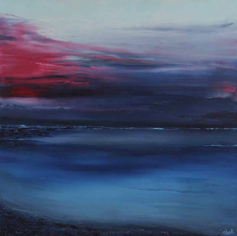 Original Abstract Landscape Painting by Serguei Borodouline