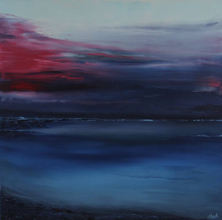 Original Abstract Landscape Painting by Serguei Borodouline