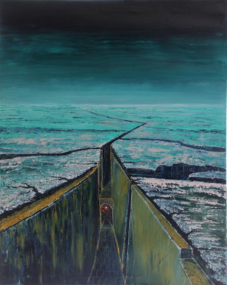 Original Surrealism Fantasy Painting by Serguei Borodouline