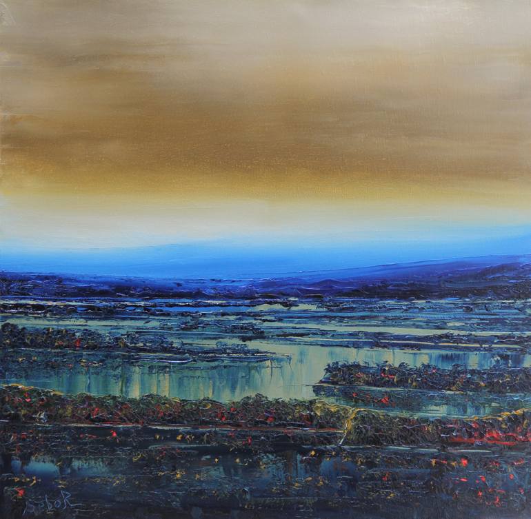 Original Impressionism Landscape Painting by Serguei Borodouline