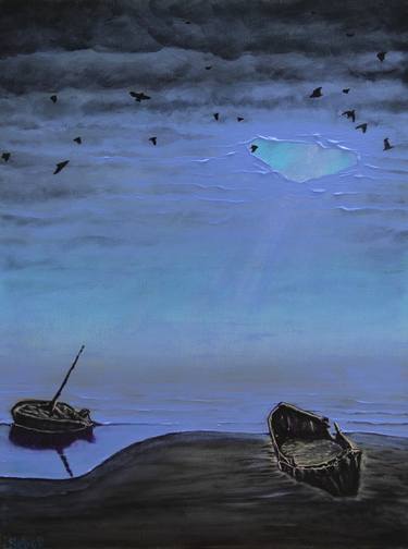 Original Surrealism Seascape Paintings by Serguei Borodouline